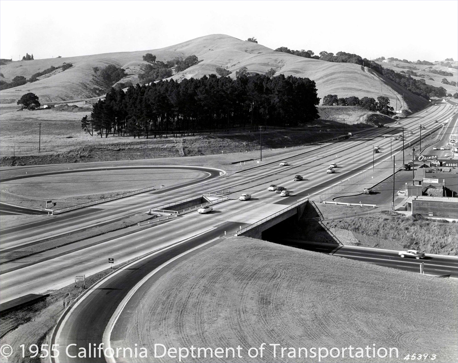 New Highway 24, completed, 1955